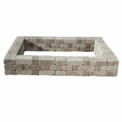 New 🎁 Pavestone RumbleStone 49 in. x 49 in. x 10.5 in. Greystone Concrete Raised Garden Bed 😉