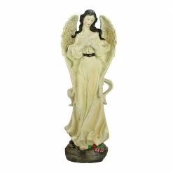 Flash Sale 🧨 Northlight 13.5 in. Heavenly Peace and Love Angel with Dove Outdoor Patio Garden Statue 😉