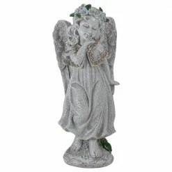 Brand new 🎁 Northlight 10 in. Standing Angel with Floral Crown Outdoor Garden Statue 😉