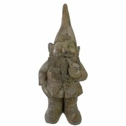 Best Sale ⭐ Northlight 17.5 in. Gray Standing Gnome Outdoor Garden Statue ✨