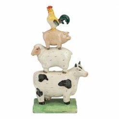 Best Pirce 🌟 Northlight 11.5 in. Stacked Polyresin Farm Animals Outdoor Garden Statue 🥰