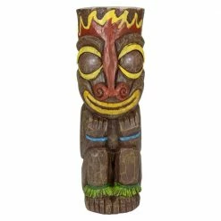 Deals ✨ Northlight 16 in. Solar Lighted Polynesian Outdoor Garden Fire Tiki Statue 🎁