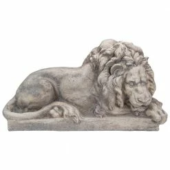 Coupon 🎁 Northlight 22.5 in. Gray Lying Down Lion Outdoor Garden Statue 🌟