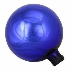 Promo 😍 Northlight 10 in. Royal Blue Glass Outdoor Patio Garden Gazing Ball 👍