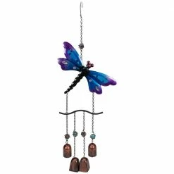 Best reviews of 🤩 Northlight 24 in. Purple and Bronze Dragonfly Outdoor Garden Windchime 🌟