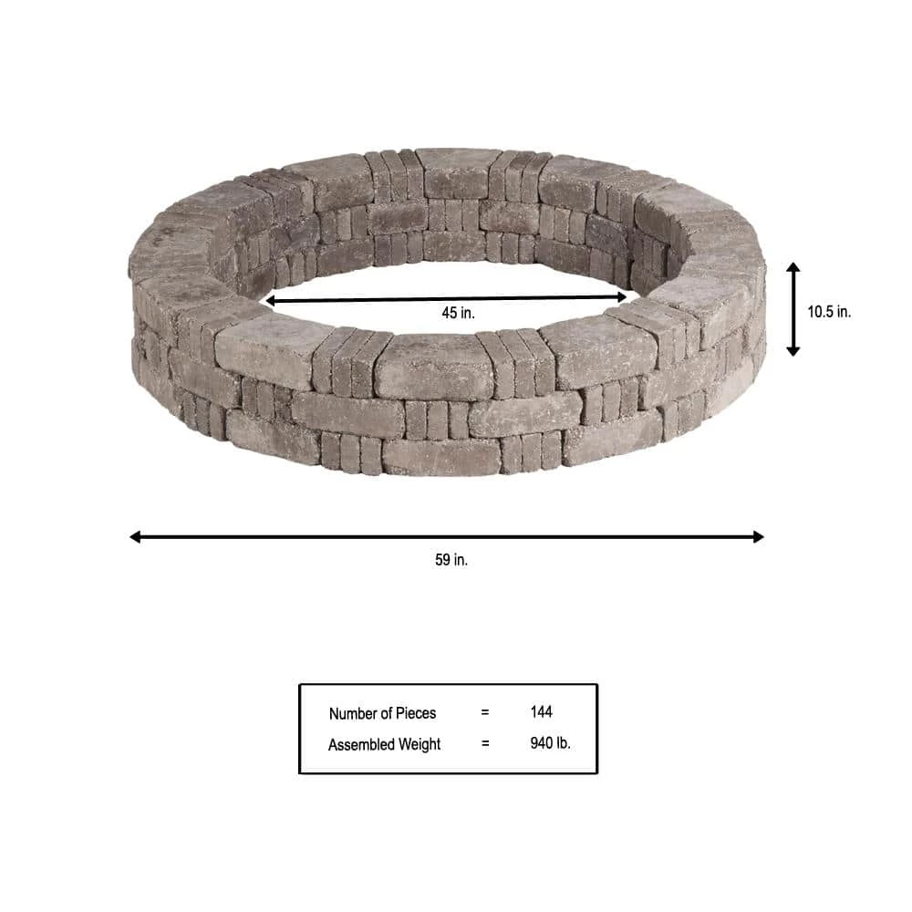 Brand new 🥰 Pavestone RumbleStone 59 in. x 10.5 in. Tree Ring Kit in Greystone ⌛ - Image 3