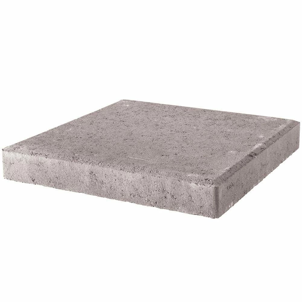 Outlet 🌟 Pavestone 24 in. x 24 in. x 1.96 in. Pewter Square Concrete Step Stone (14-Pieces/56 sq. ft./Pallet) 🔥